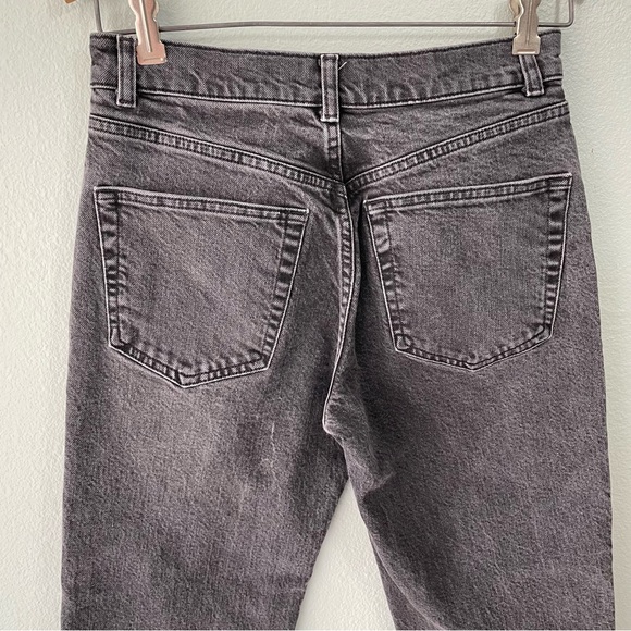 π¦3/$30π¦ Asos | Black Gray Charcoal Wash Raw-Hem Ankle Cropped Jeans - Picture 5 of 7